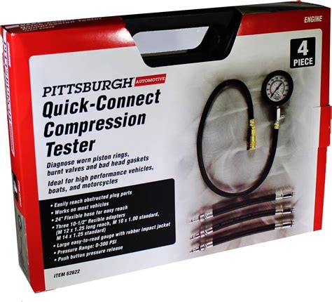 pittsburgh automotive compression test kit|harbor freight compression tester fix.